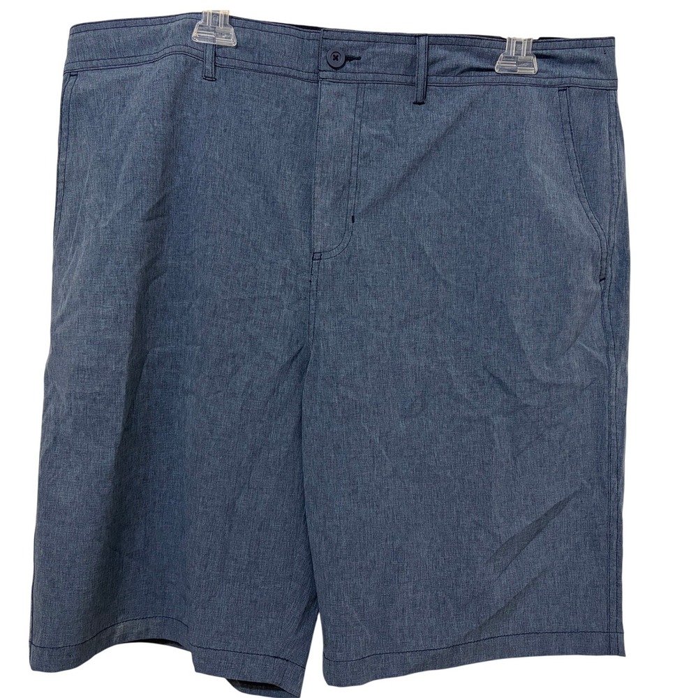 Goodfellow & Co Mens Blue Heather Hybrid Shorts Size 38 Stretch Quick Dry Swim